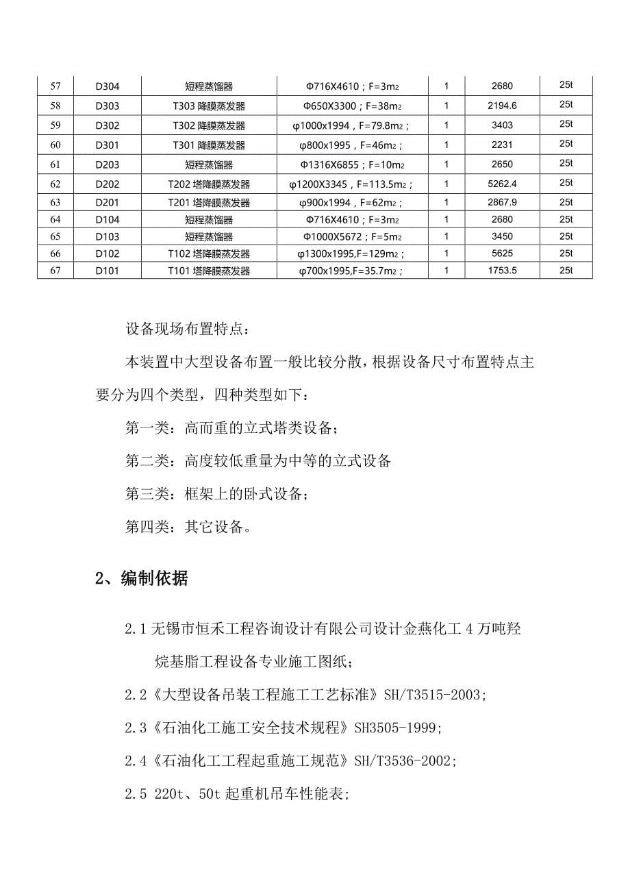 《精编》某化工公司羟烷基酯装置及配套设备安装工程_第5页