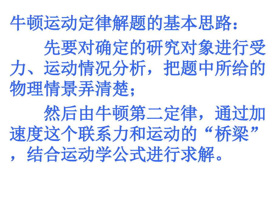 人教版高中物理必修1课件-第4章-4.6用牛顿定律解决问题（一）_第3页