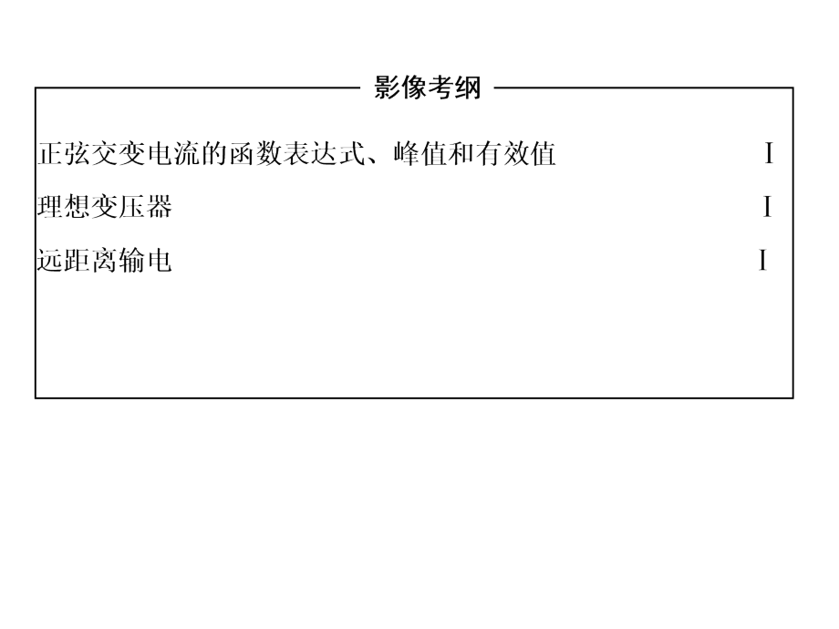 高考物理二轮复习冲刺课件：专题10交变电流_第3页