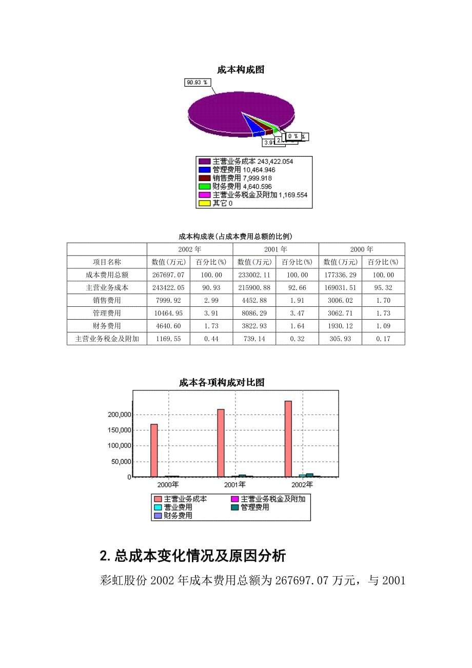 《精编》彩虹股份2002年财务分析报告_第5页