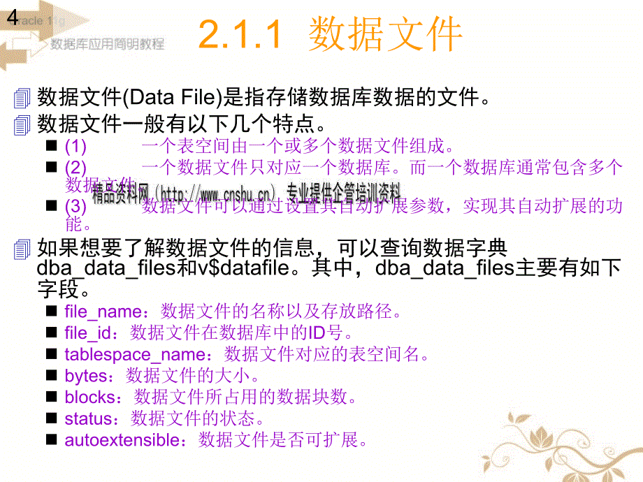 Oracle数据库的体系结构经典课件_第4页