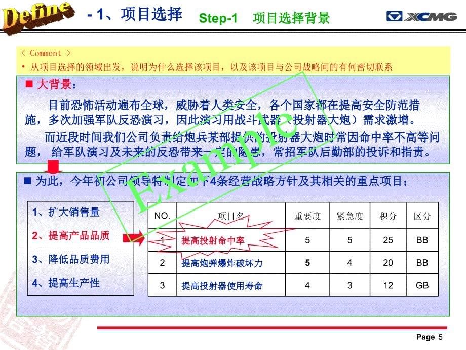 《精编》六西格玛项目报告书制作指南_第5页