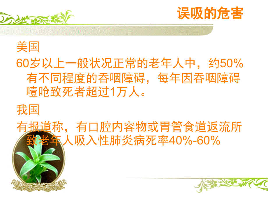 不同进食状态下误吸的危险因素与干预ppt课件_第4页