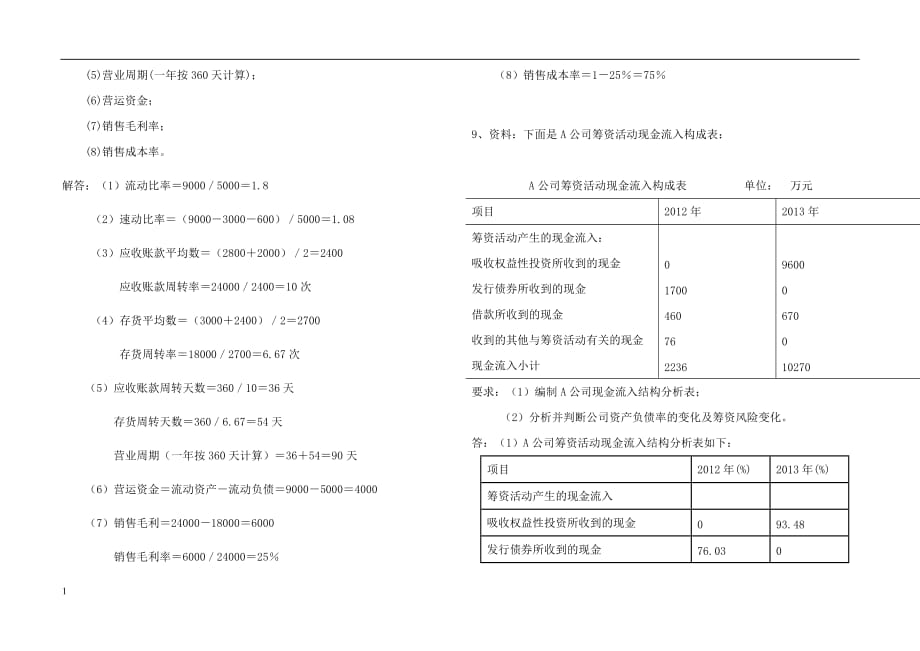 华南理工网络学院财务报表分析平时作业幻灯片资料_第3页