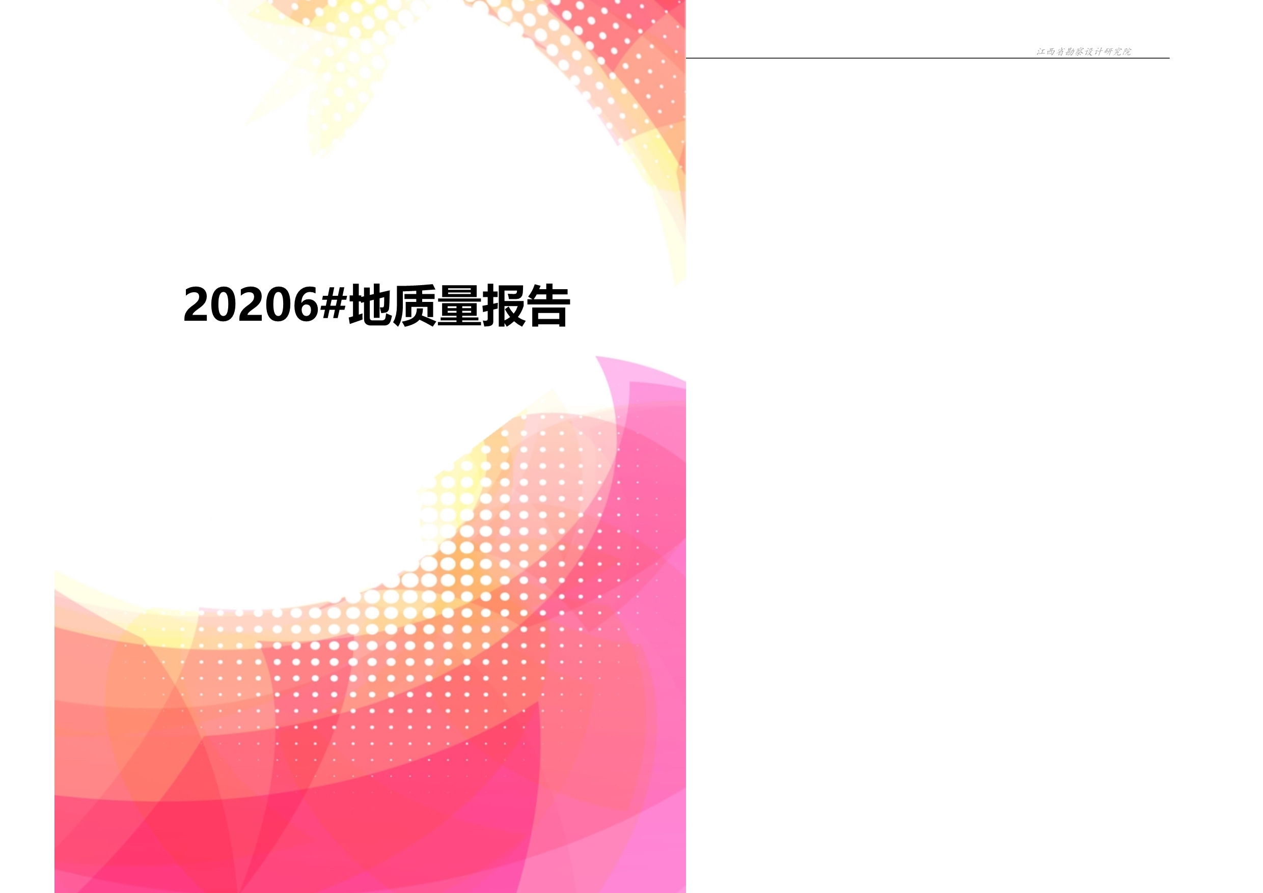 20206#地质量报告_第1页