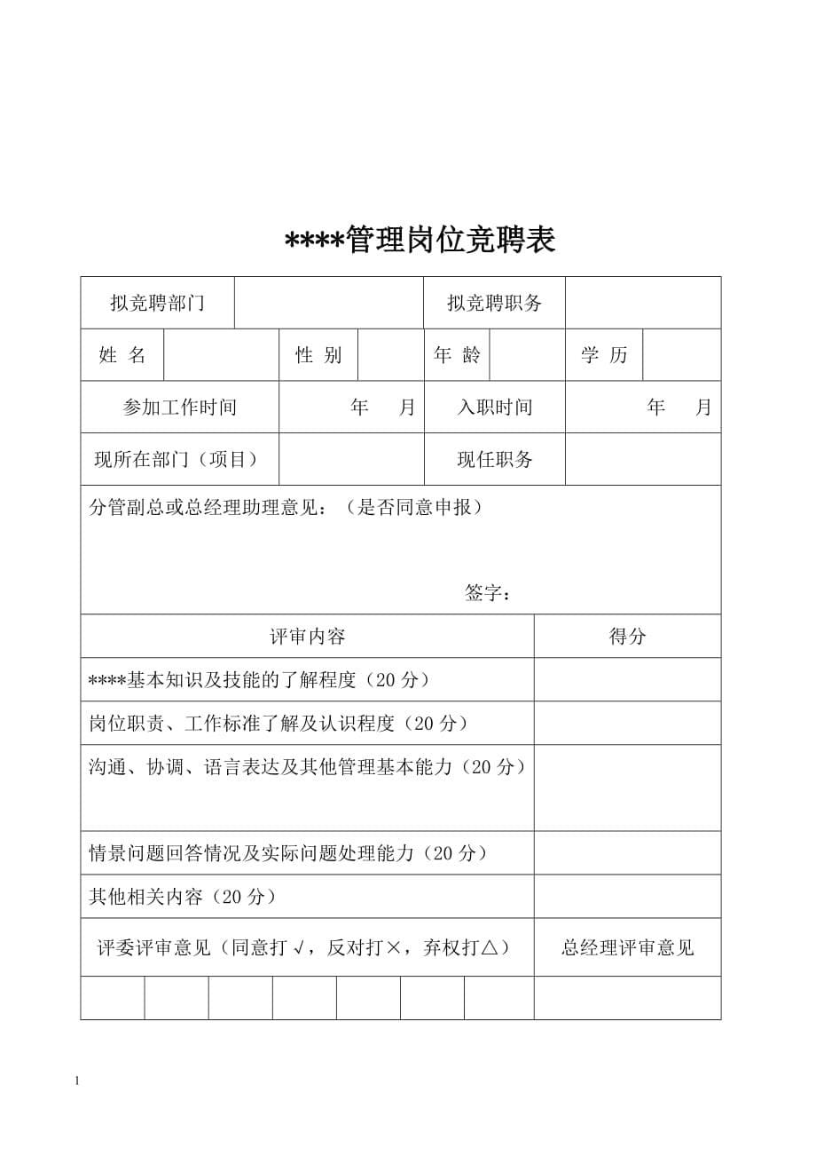 岗位竞聘实施方案教学讲义_第5页