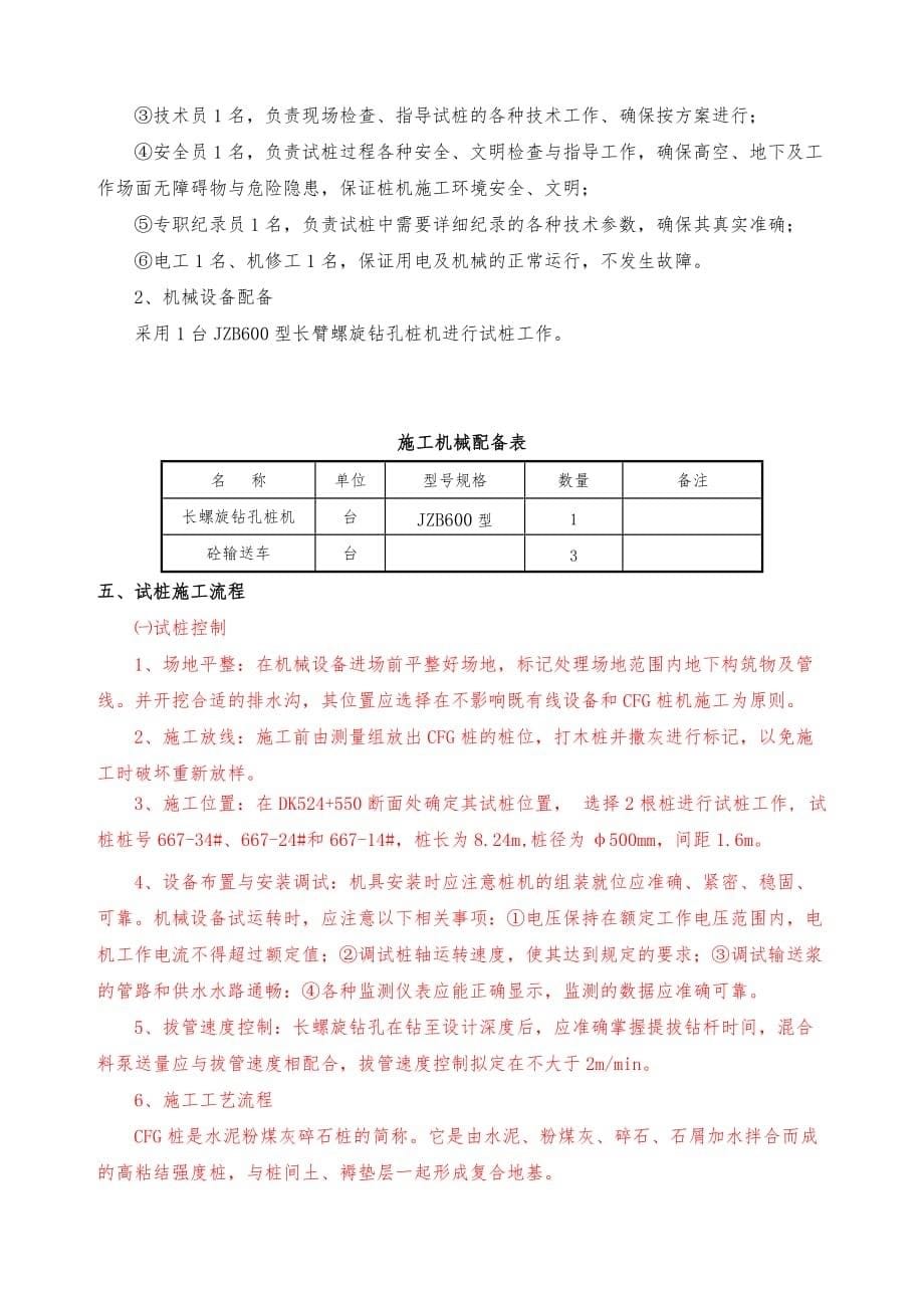 《精编》路基CFG桩施工工艺总结报告范本_第5页