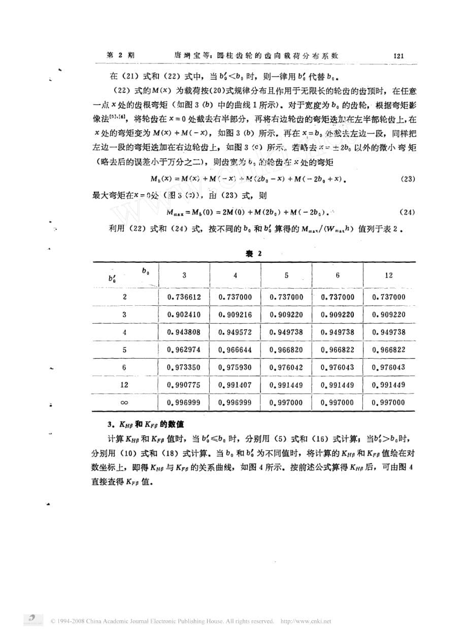 圆柱齿轮的齿向载荷分布系数_第5页