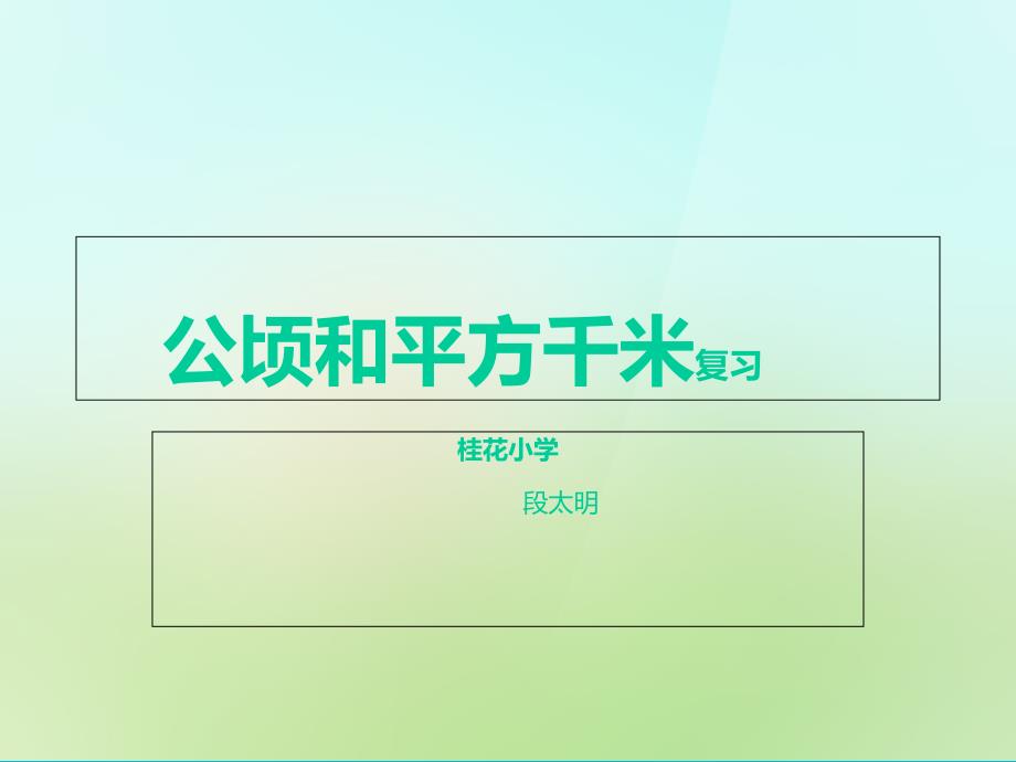 公顷和平方千米复习教案资料_第1页