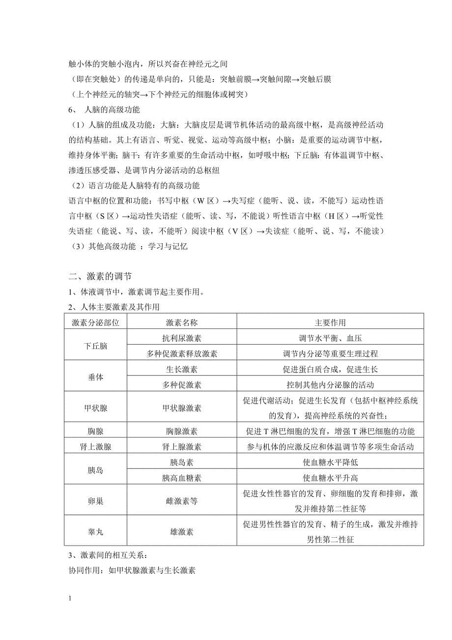 高中生物必修三知识点详解培训教材_第5页