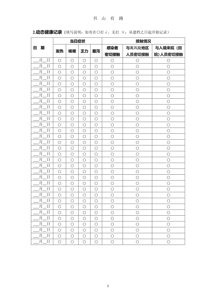 (标准)淮南市新冠肺炎疫情防控学生健康档案PDF.pdf_第2页