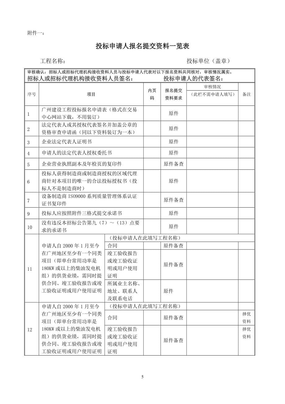 2020广东省老干部文体活动大楼柴油发电机组设备采购及相关_第5页