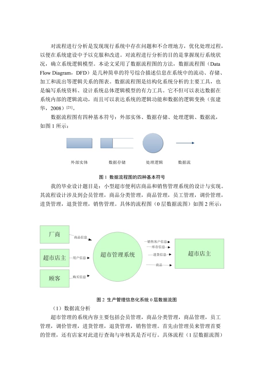 《精编》超市管理数据流图报告样本_第1页