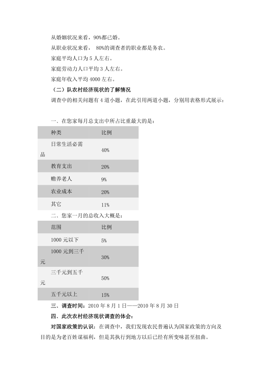 《精编》对农村经济现状的调查报告_第2页