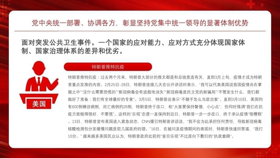 从疫情防控中感悟中国特色社会主义制度优势党课教育PPT模板(图文)_第5页