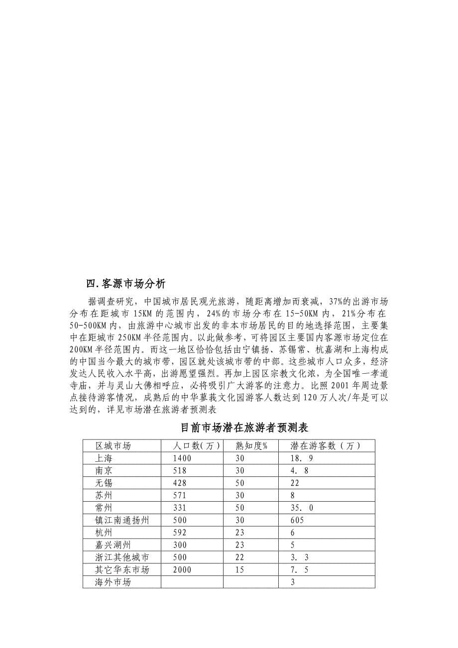 《精编》中华蓼莪文化园可行性研究报告_第5页