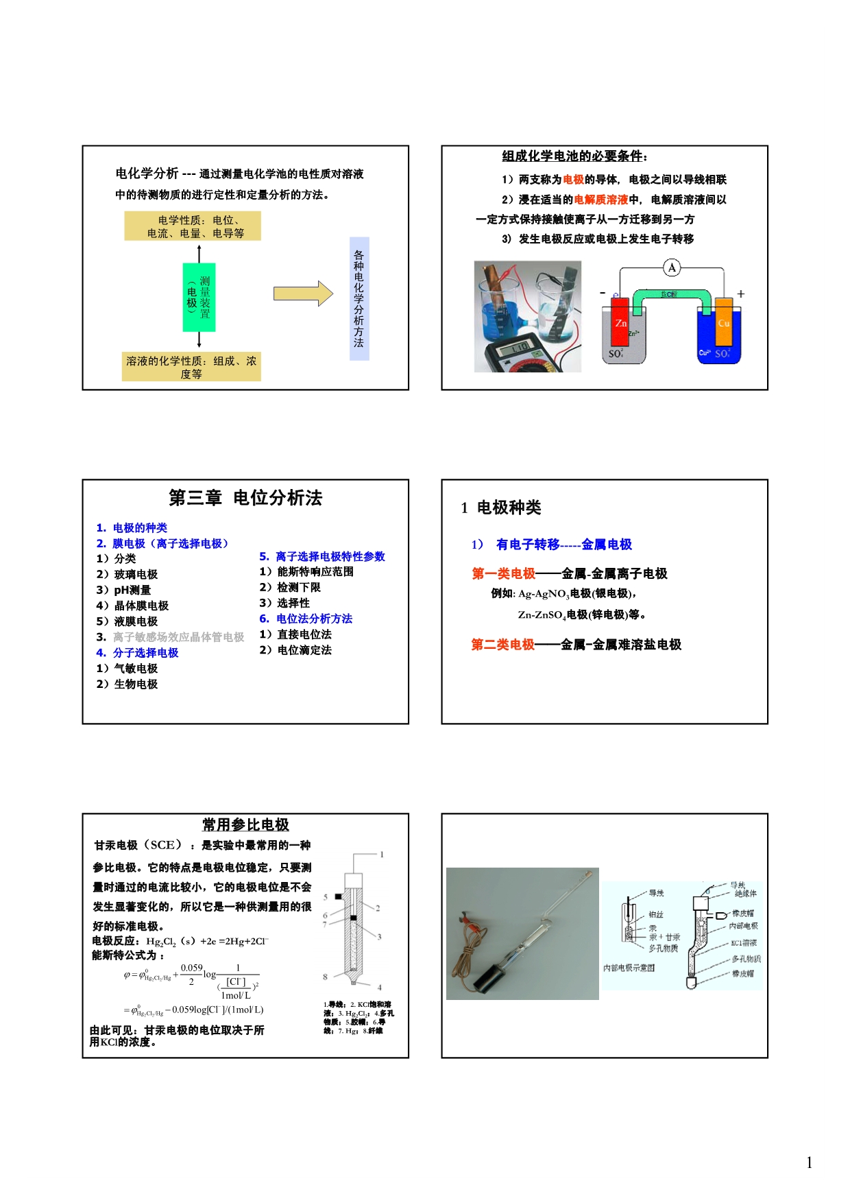 南大仪器分析课件第03-05章 电化学分析(3-5章)_第1页