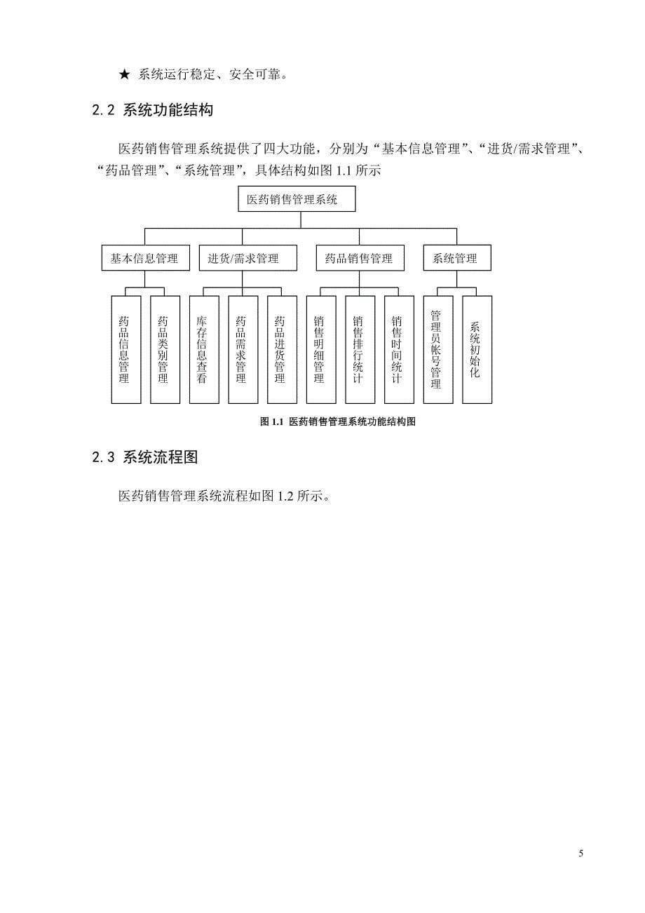 2020医药销售管理系统软件说明书（DOC33页）_第5页