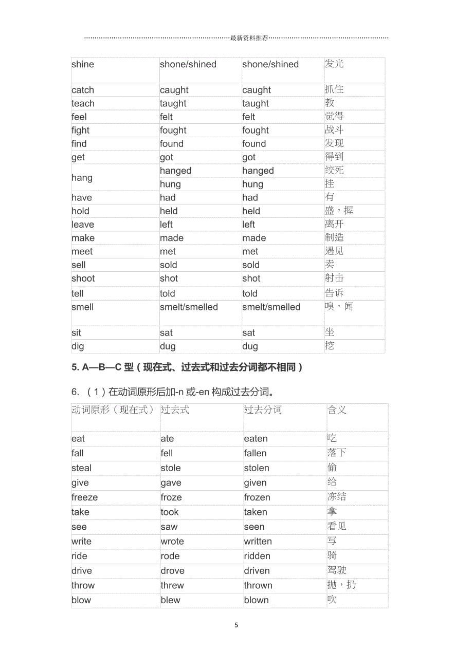 一般过去时精编版_第5页