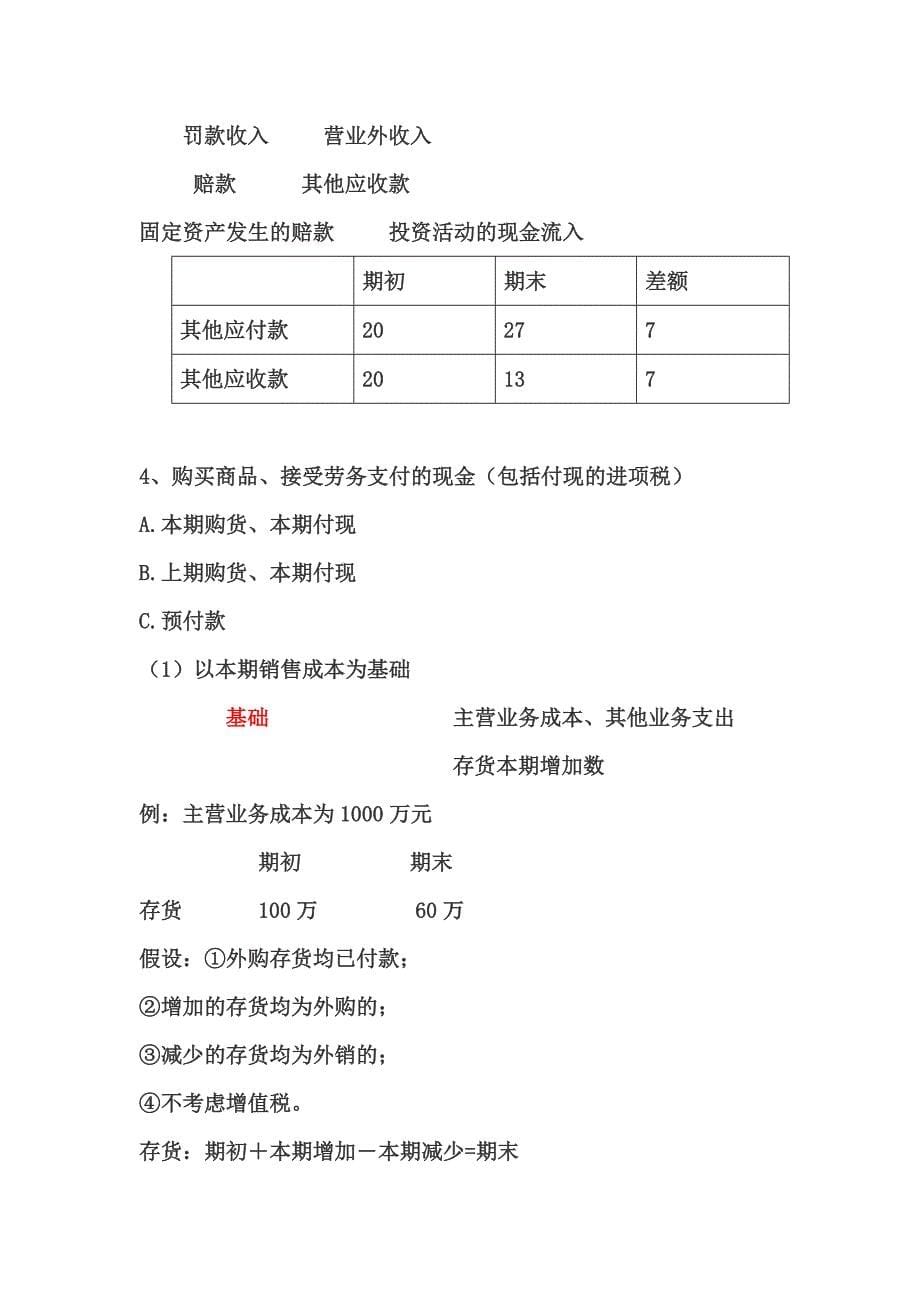 《精编》浅谈现金流量表的编制方法_第5页