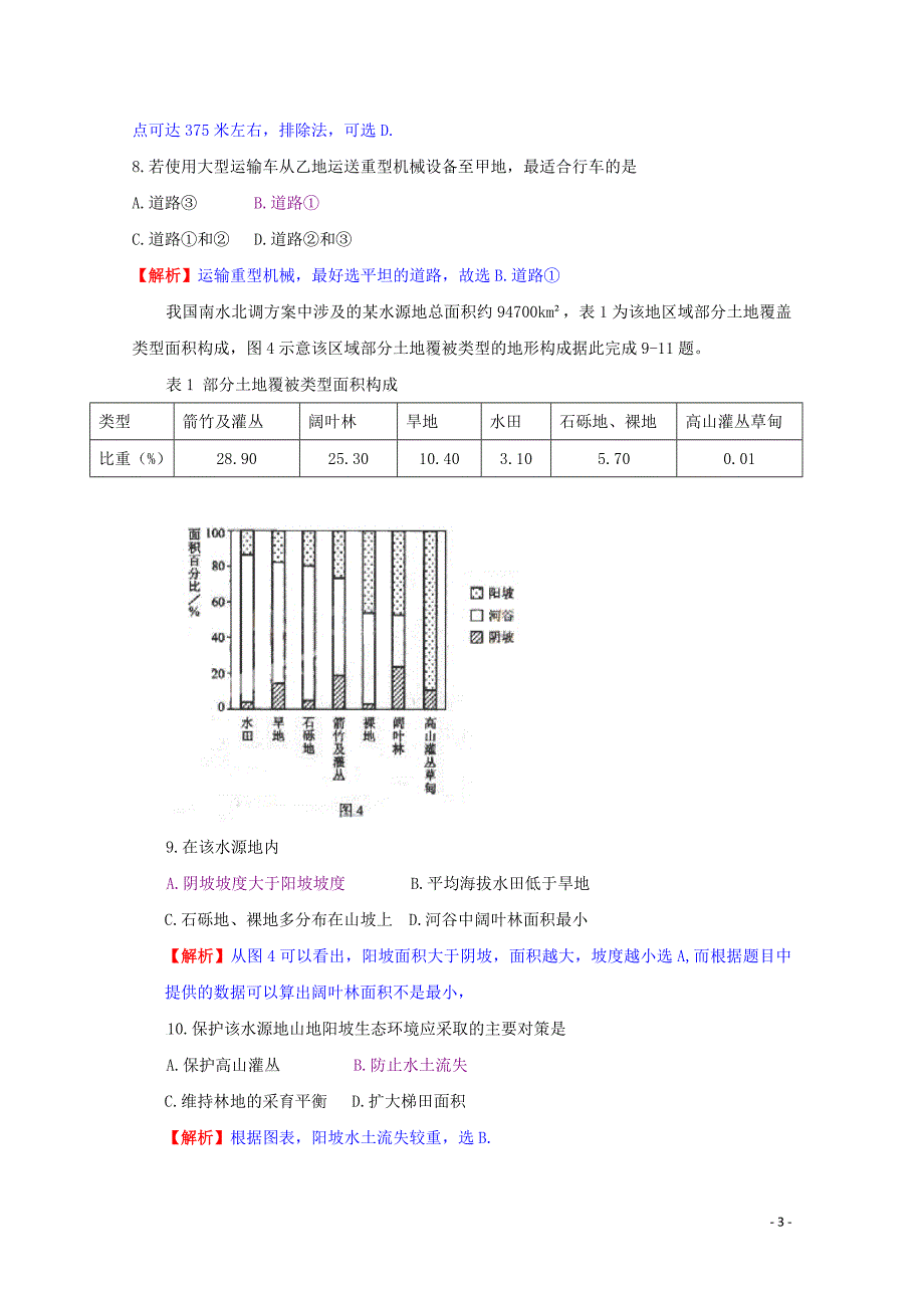 2009年普通高等学校招生全国统一考试文综（全国卷I解析版）.doc_第3页