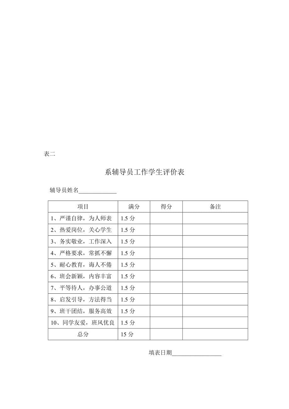 《精编》某职业技术学院辅导员考核制度_第5页