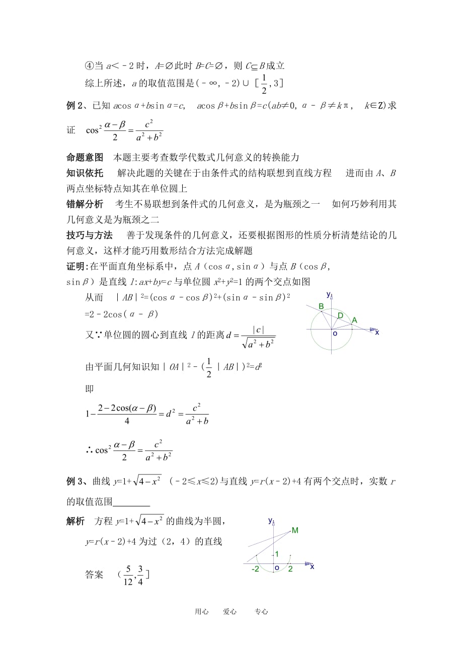 2010高三数学高考二轮专题：数形结合思想及其应用.doc_第3页