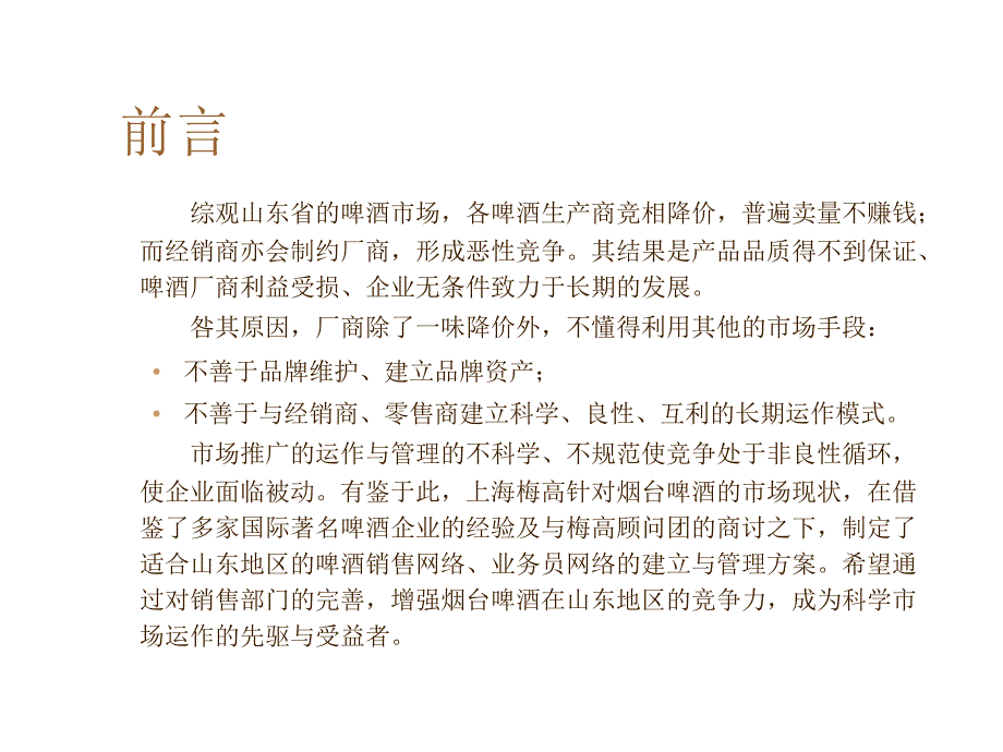 《精编》啤酒公司市场销售体系建议书_第2页