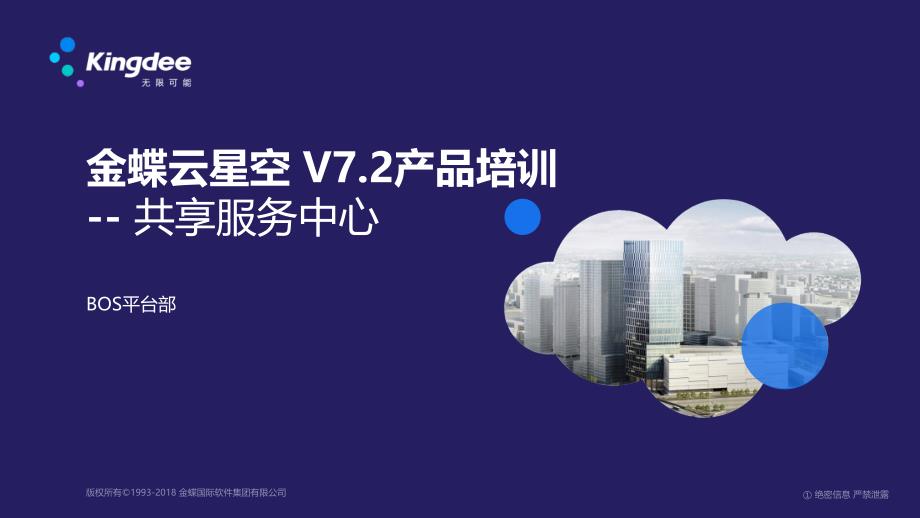 金蝶云K3-Cloud-V7.2-产品培训-BOS-共享服务中心说课讲解_第1页