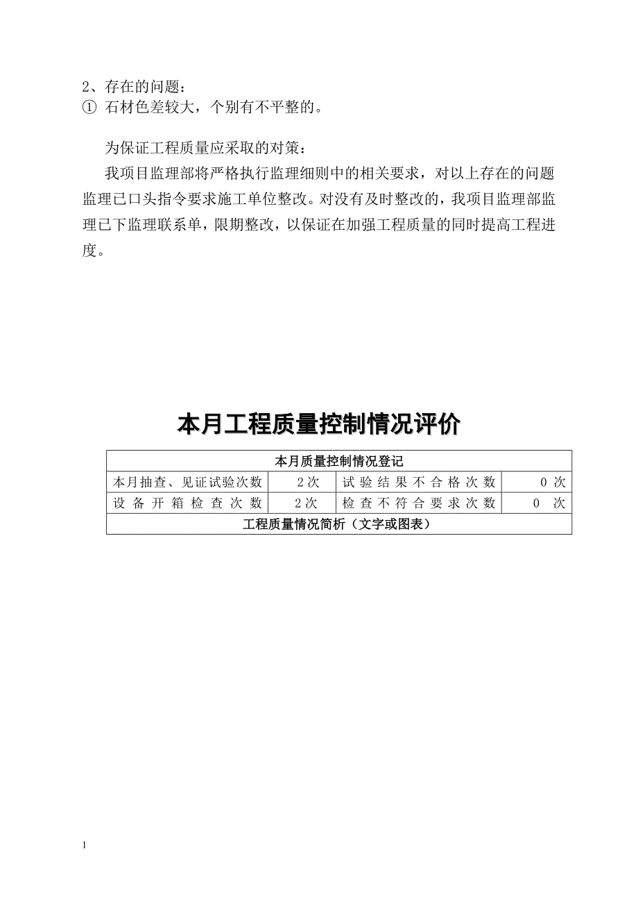 监理月报范文研究报告_第4页