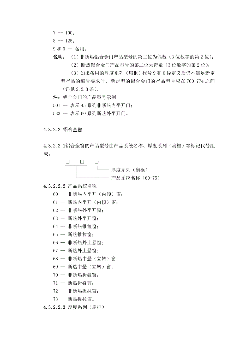 《精编》幕墙、门窗定型产品型号与材料代号编写规则_第4页