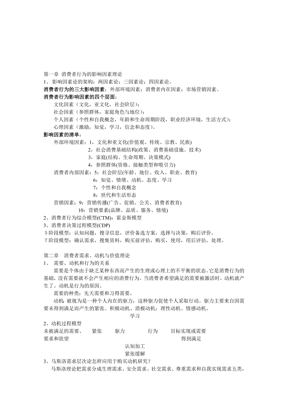 《精编》消费者行为学期末考试重点_第1页