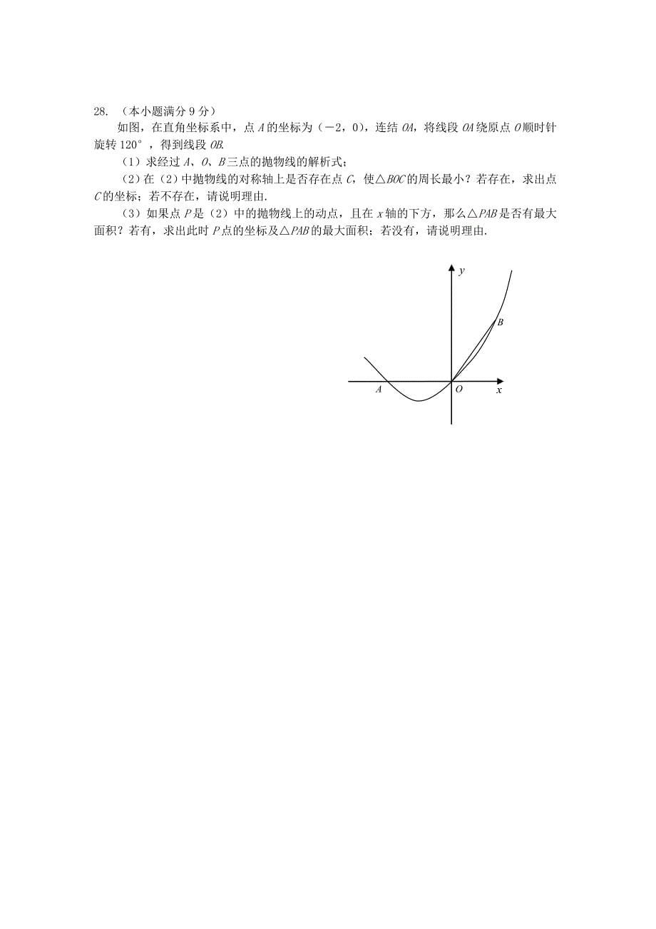 《精编》济南市数学模拟试题_第5页