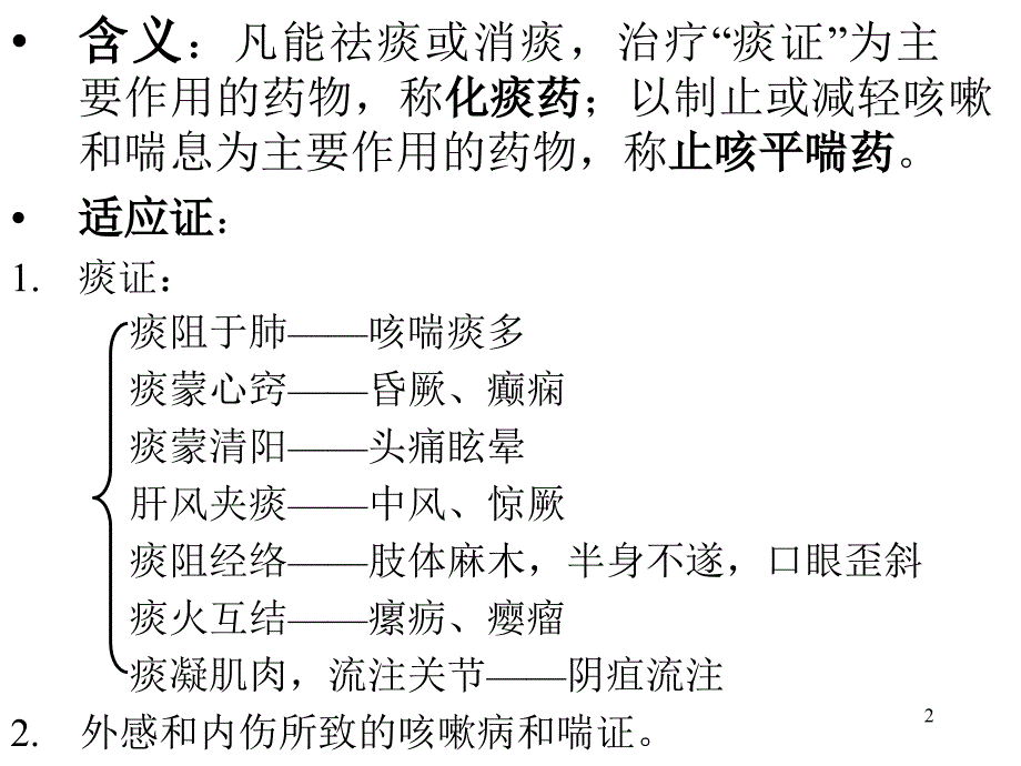 中药学课件第二十一章化痰止咳平喘药PPT课件_第2页