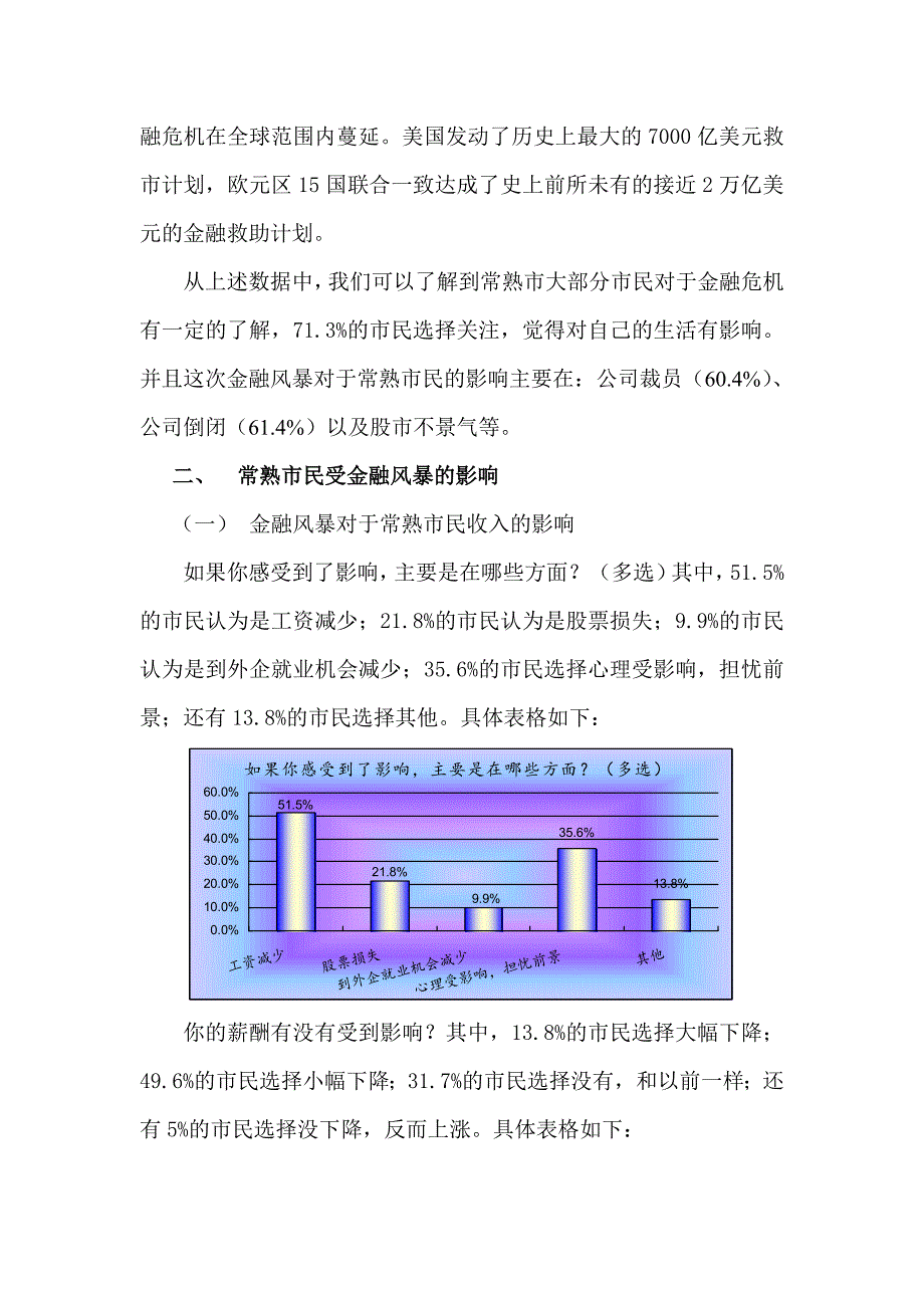 《精编》关于金融风暴的调查问卷报告_第4页