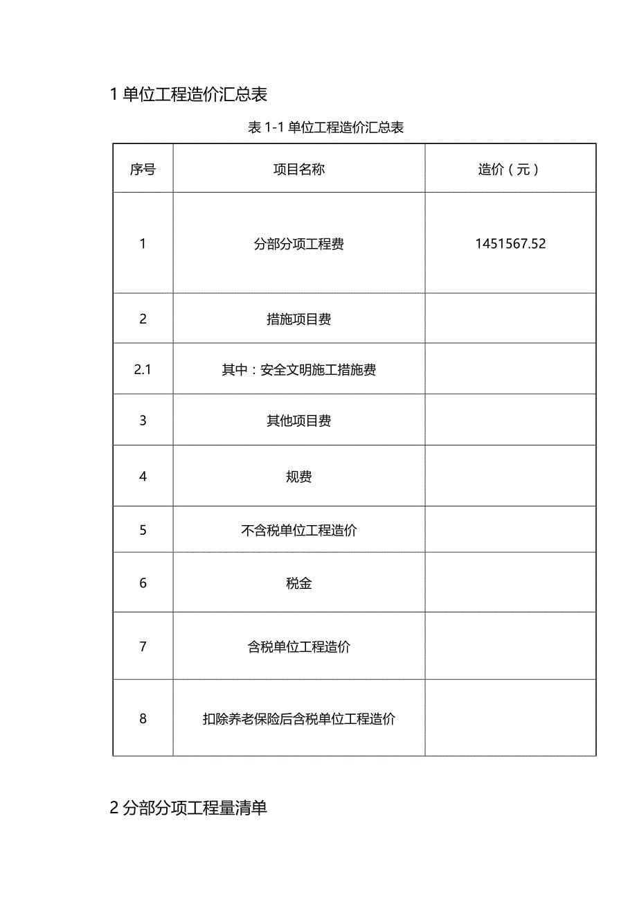 2020年（建筑工程管理）丰宇智慧城楼工程量清单报价文件_第5页