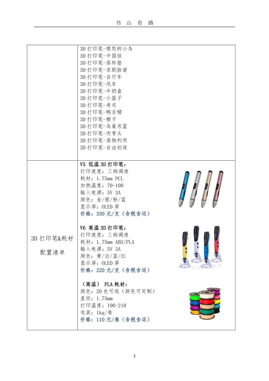 3D打印笔课程方案PDF.pdf_第2页