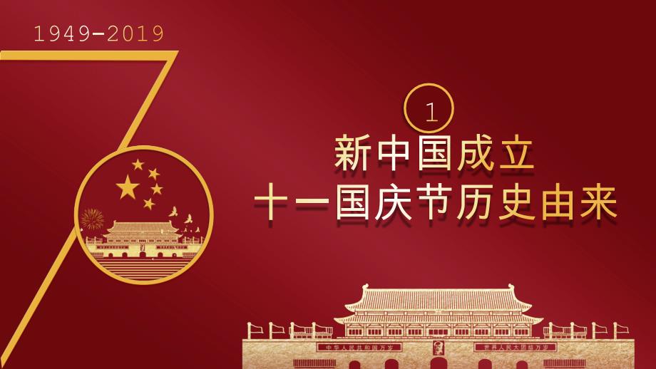 (完整版)新中国成立70周年光辉历程课件PPt模板_第3页