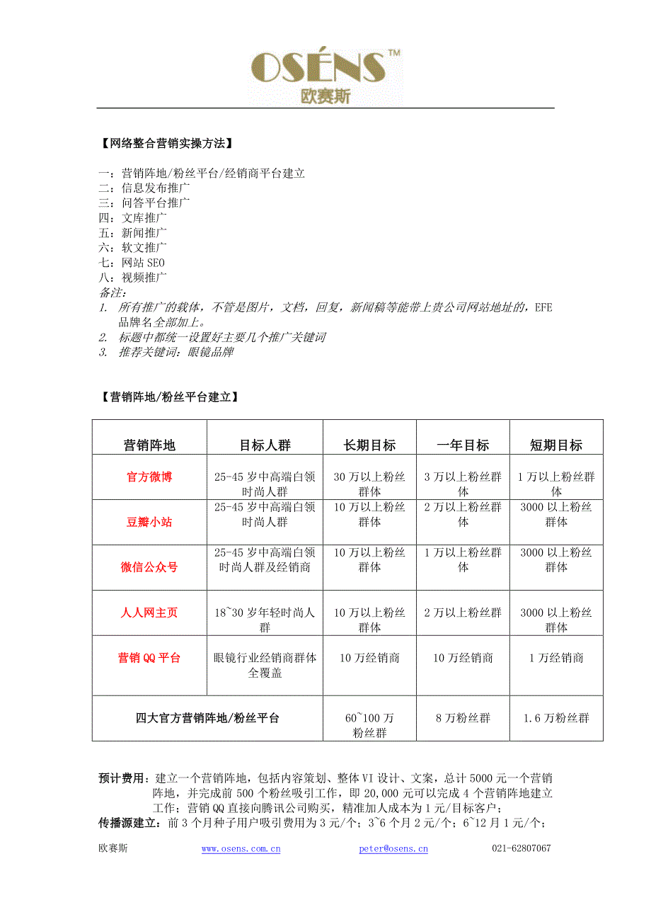 欧赛斯丝蓓尔家纺品牌线上网络口碑营销方案_第4页