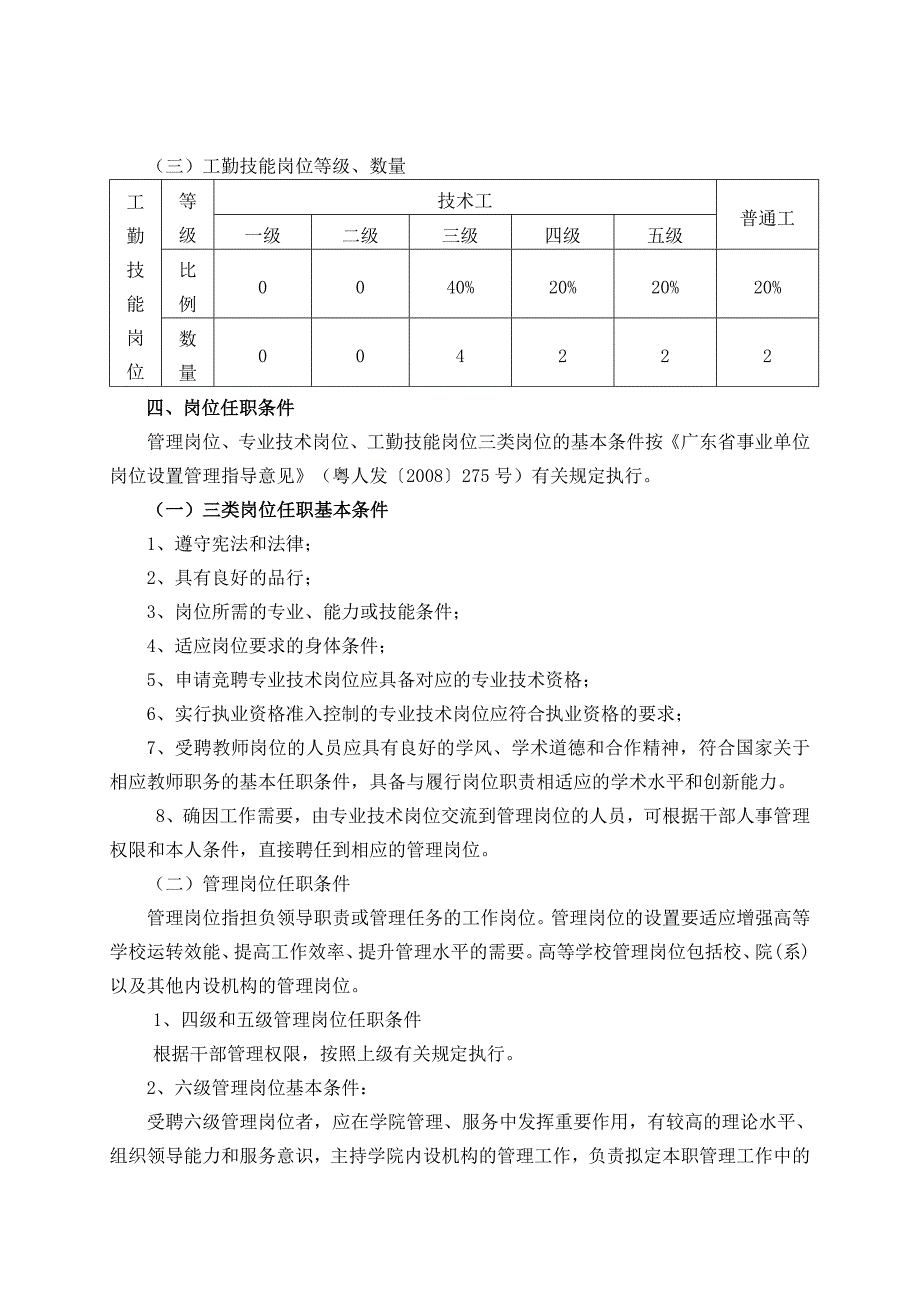 《精编》某纺织职业技术学院岗位设置实施方案_第3页