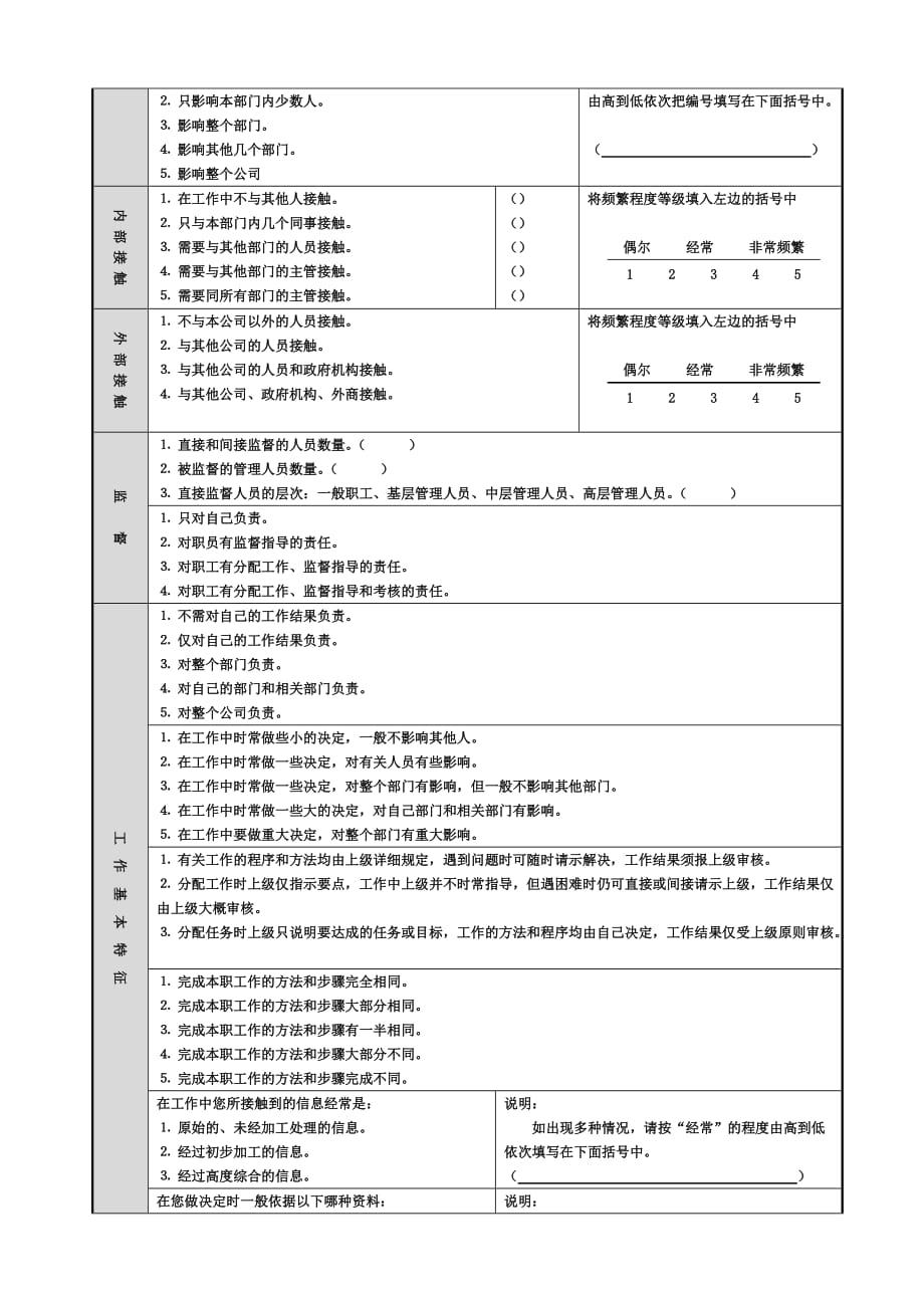 《精编》关于封闭式工作分析的调查问卷_第3页