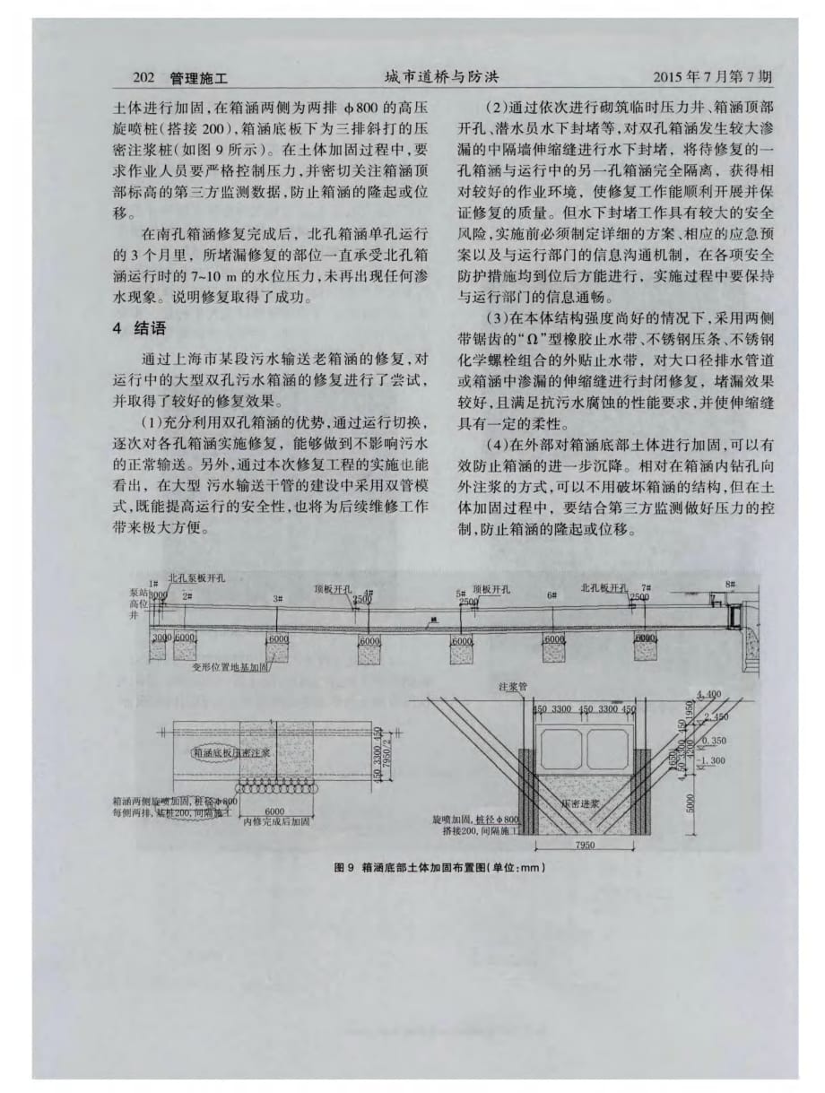 揭秘运行中双孔污水箱涵修复技术[城市道桥与防洪]_第4页