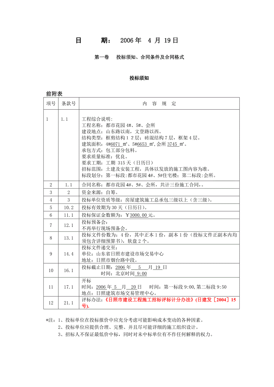 《精编》某都市花园工程施工招标文件_第2页