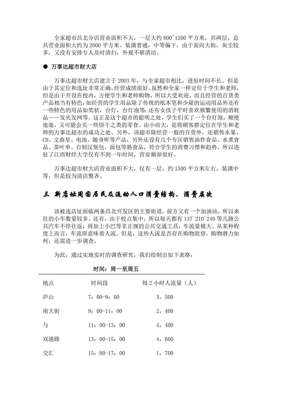 《精编》惠康超市选址分析报告_第5页