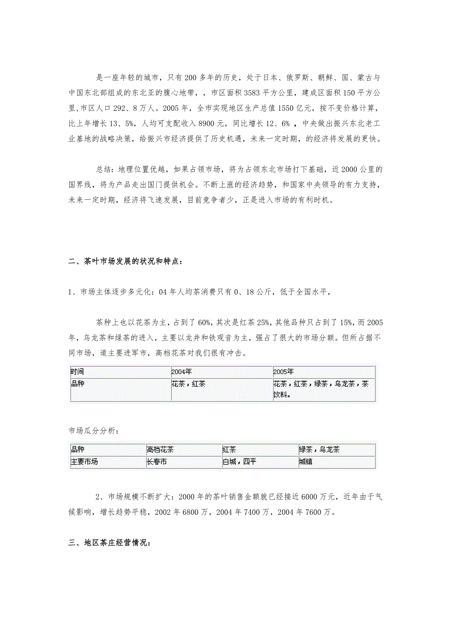 道茶长春地区营销项目策划实施_第2页