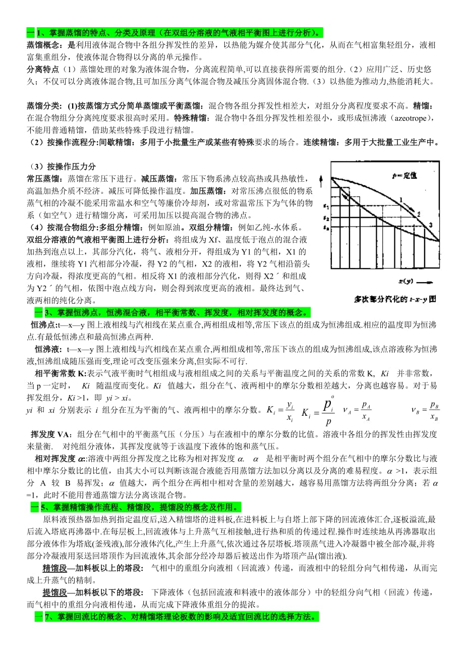 《精编》化工原理的学习归纳_第1页