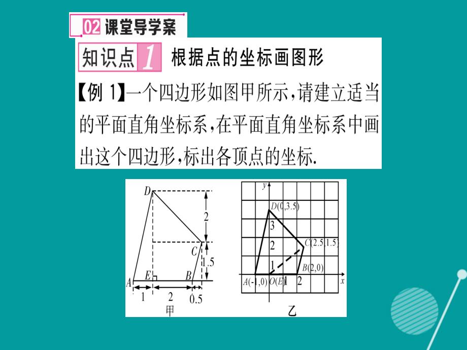2016年秋八年级数学上册 11.1 平面直角坐标系的应用（第2课时）课件 （新版）沪科版_第4页