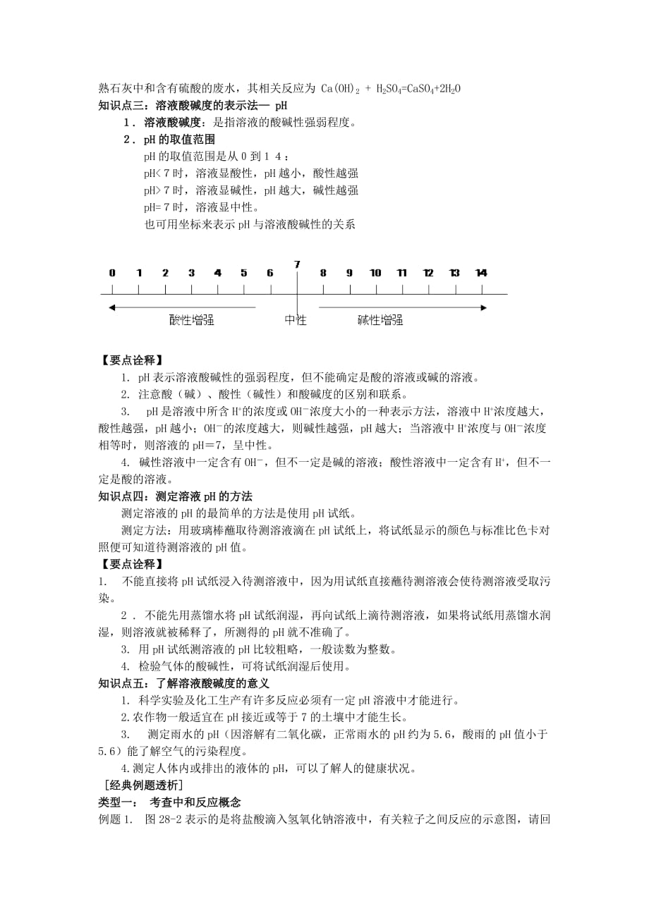 九年级化学 第十讲 酸和碱之间能发生什么反应学案（无答案）人教新课标版_第2页