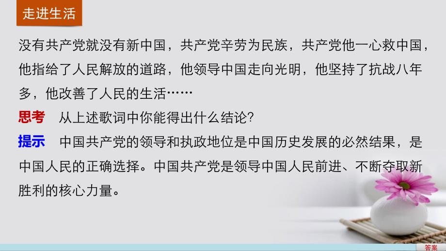 2016-2017学年高中政治 6.1 中国共产党执政 历史和人民的选择课件 新人教版必修2_第2页