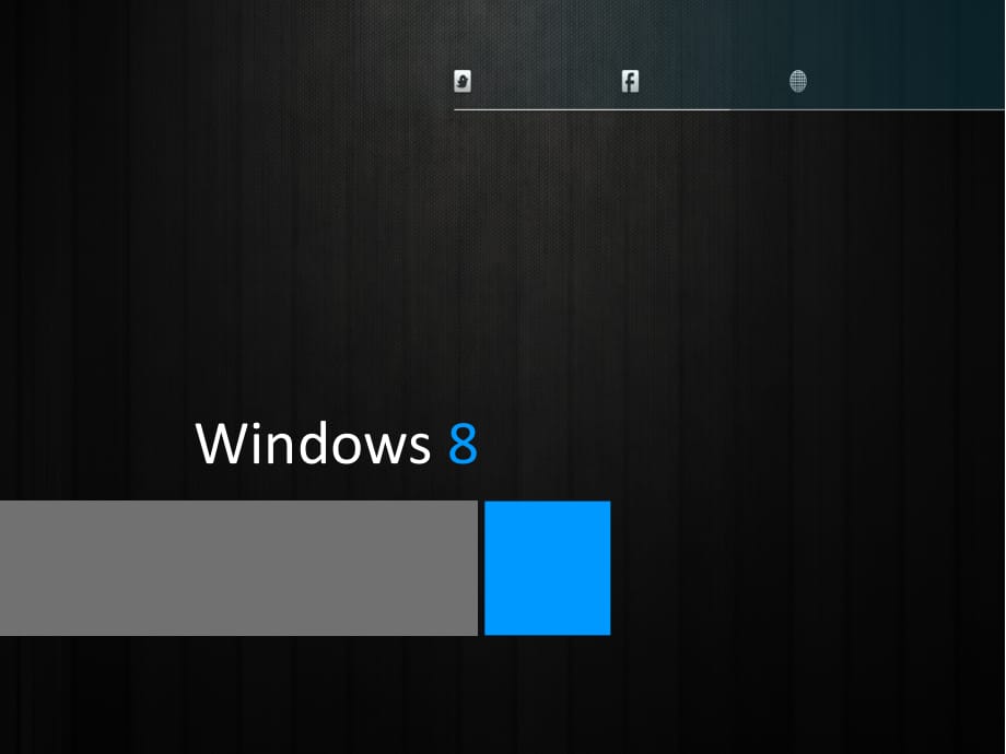 简洁型PPT模板 黑色win8 精品_第1页